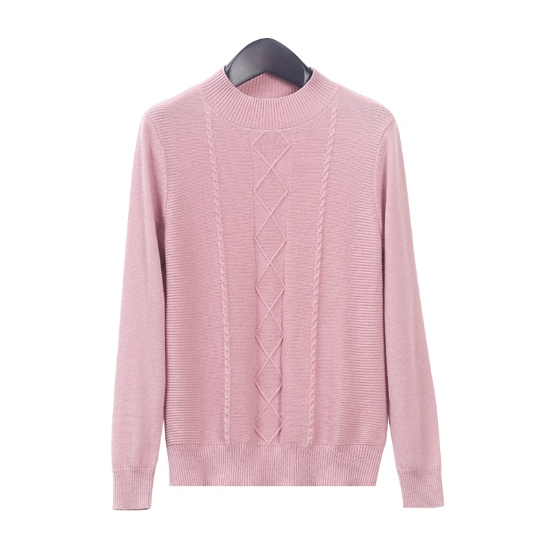 恒源祥女士羊毛衫2020新款纯色秋冬半高领羊毛毛衣针织打底羊毛衫女