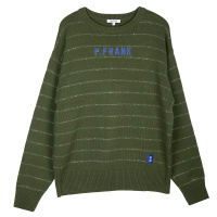 PaulFrank/大嘴猴春秋季新款针织衫男韩版男士毛衣潮牌宽松 M 绿色