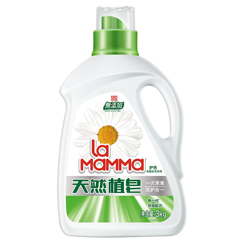 妈妈壹选无添加天然植皂护色3kg 洗衣液皂液机洗 威露士出品