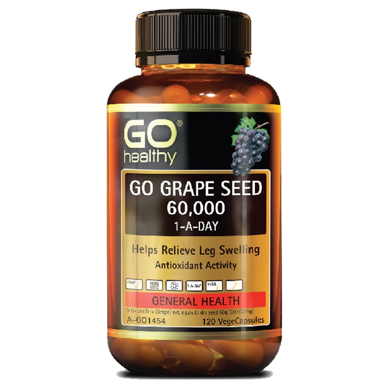 Go Healthy 高之源 GO黑金葡萄籽60000MG 120粒