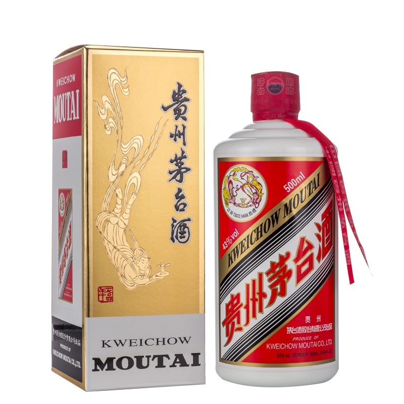 苏糖 飞天茅台 43度500ml单盒 酱香型白酒