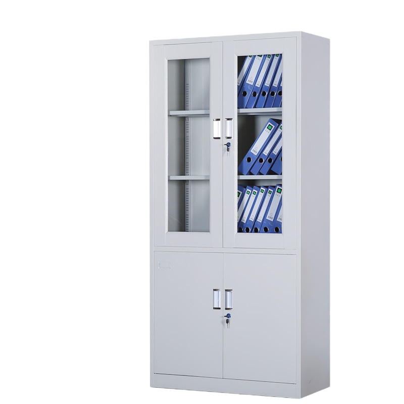 办公室铁皮柜 加厚大器械文件柜 银色
