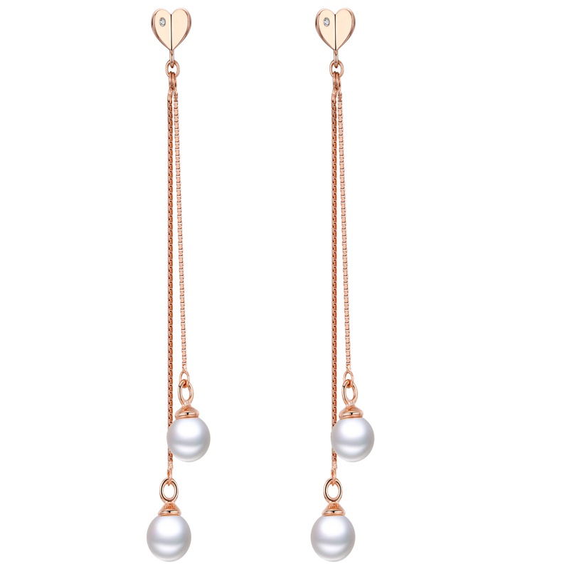 佰色传情(BRIR) 925银淡水珍珠耳钉女气质简约百搭耳环耳坠