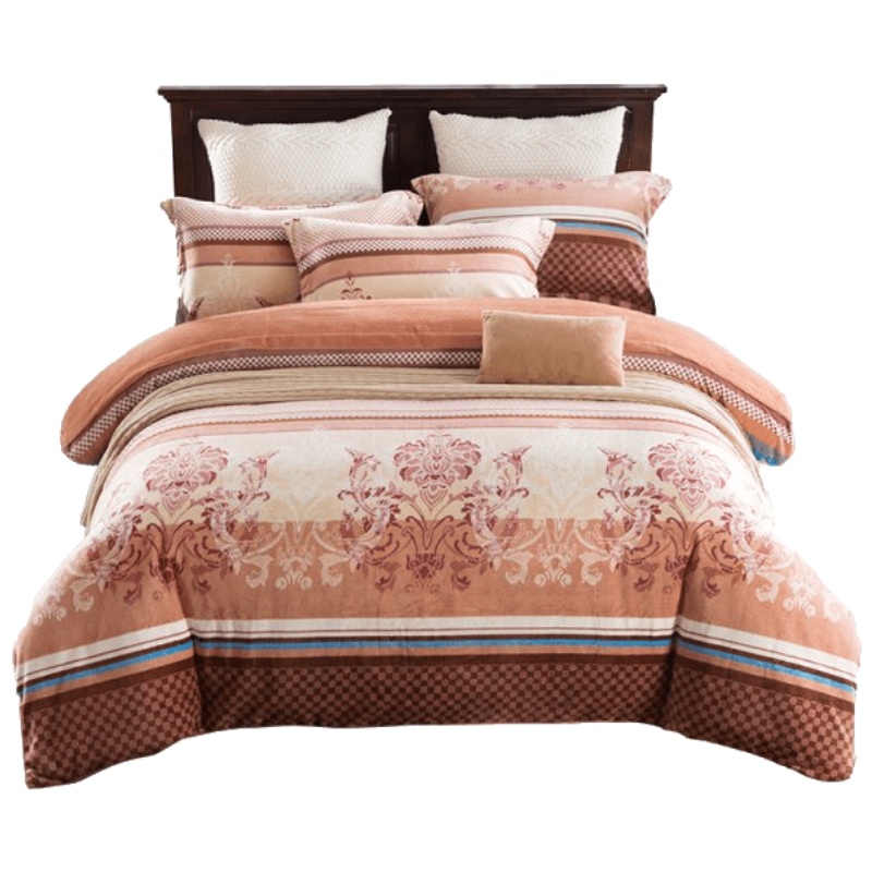 维科家纺床上四件套床上用品棉拉舍尔四件套暖睡康四件套1.5m1.8m