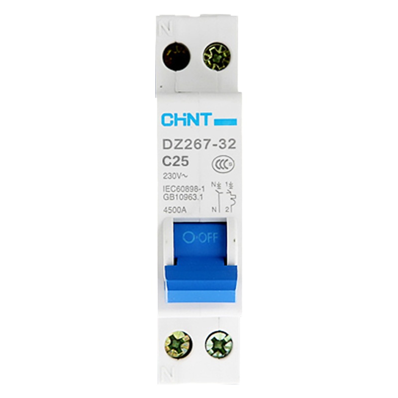 正泰空气开关 断路器 家用空开 双进DPN 总电闸短路保护器 DZ267 25A