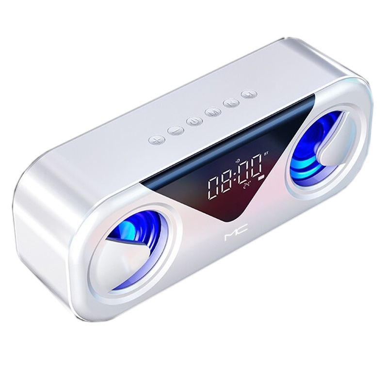 MC H9 无线蓝牙音箱重低音炮大音量迷你便携车载插卡U盘闹钟家用户外电脑小音响手机笔记本钢炮