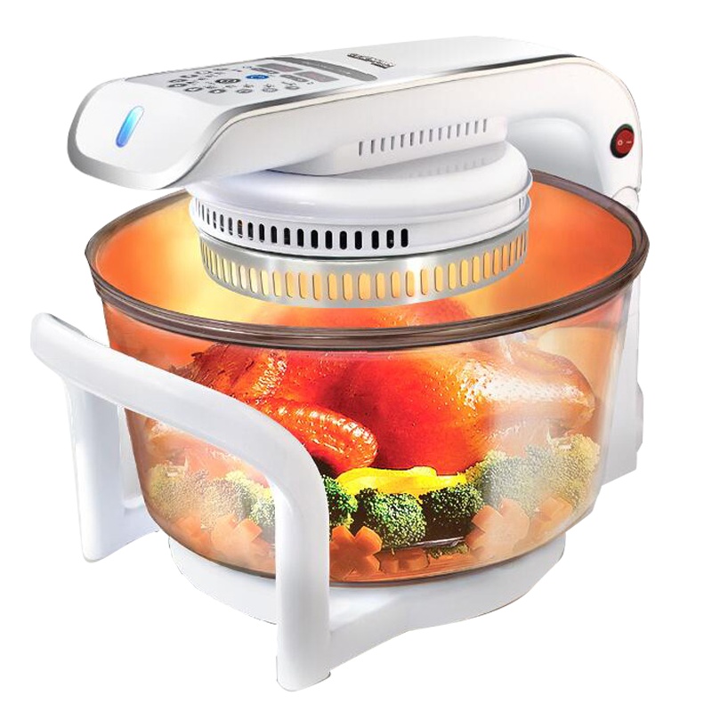 德国宝(German Pool)CKY-888 全自动空气炸锅 光波炉多功能烤箱电烧烤炉 白色