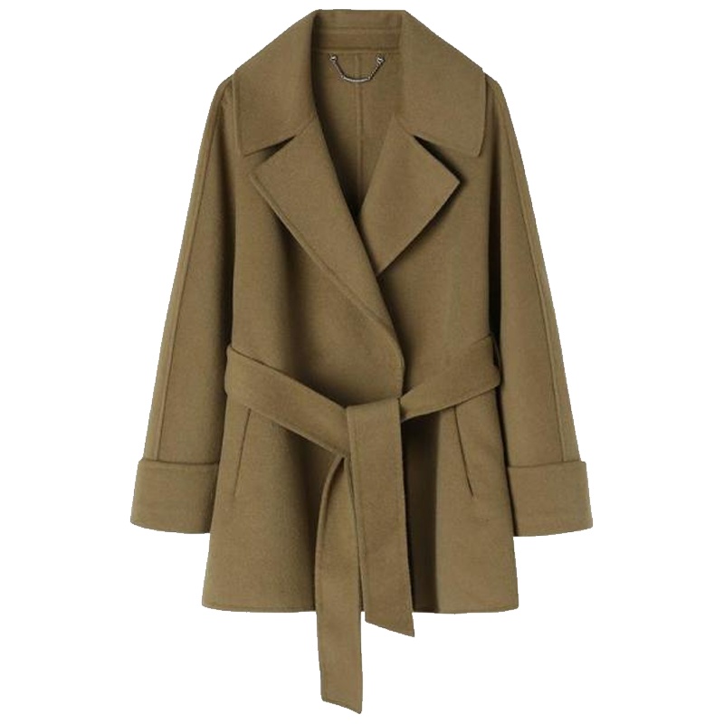 【专柜同款】拉贝缇冬季时尚百搭中长款呢子大衣呢外套女60007059