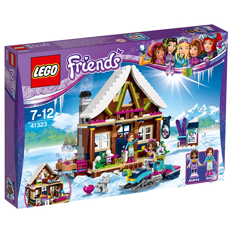 LEGO乐高 Friends好朋友系列 滑雪度假村木屋41323 200块以上 塑料玩具 7-12岁