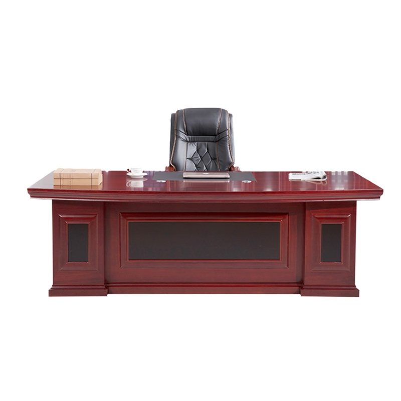 办公家具 简约现代大班台 1.6米办公桌+侧柜+活动柜