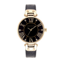 安妮克莱因（ANNE KLEIN）摩登复古系列时尚简约休闲复古大表盘石英女表AK/1396BMBK