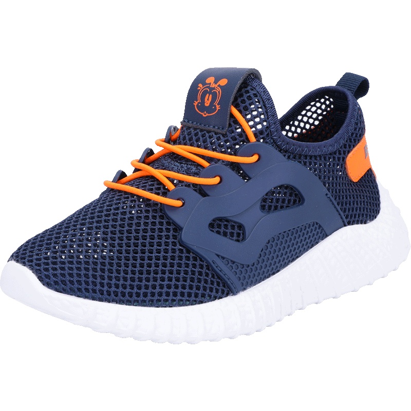巴布豆童鞋男童网鞋2019夏季儿童单网鞋透气男孩运动鞋男