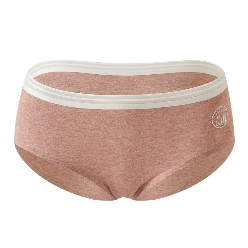 北极绒女士内裤棉裆中腰无痕女生少女日系透气三角裤