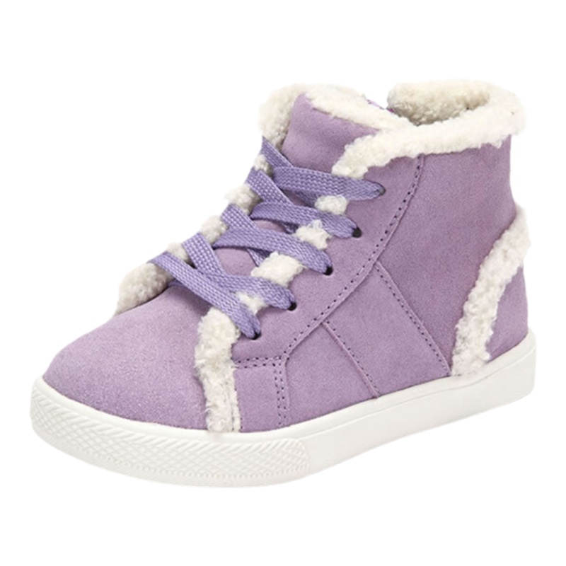 达芙妮冬新品棉靴休闲系带毛高帮马丁靴女棉鞋1018637102