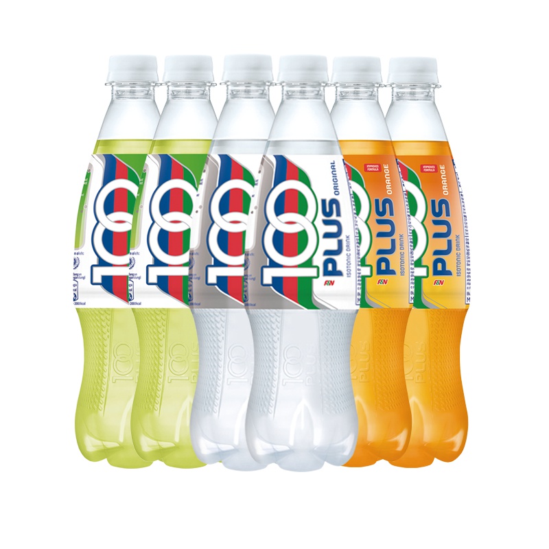 马来西亚进口运动饮料冲劲(100PLUS)多口味功能饮料500ml*6瓶