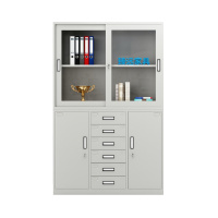 臻远 工厂存储柜资料柜 宽中六斗文件柜 高1800*宽1180*深390mm