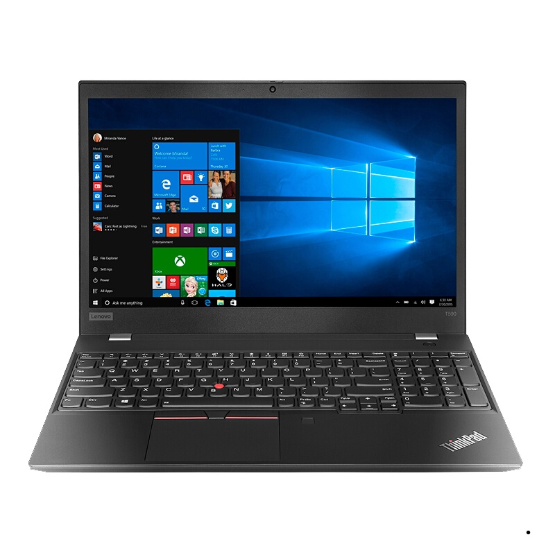 联想ThinkPad T590(16CD)英特尔酷睿i5 15.6英寸轻薄笔记本电脑(i7-8565U 8G 512GSSD )2G独显 黑色 FHD背光键盘 商务办公 网课学习