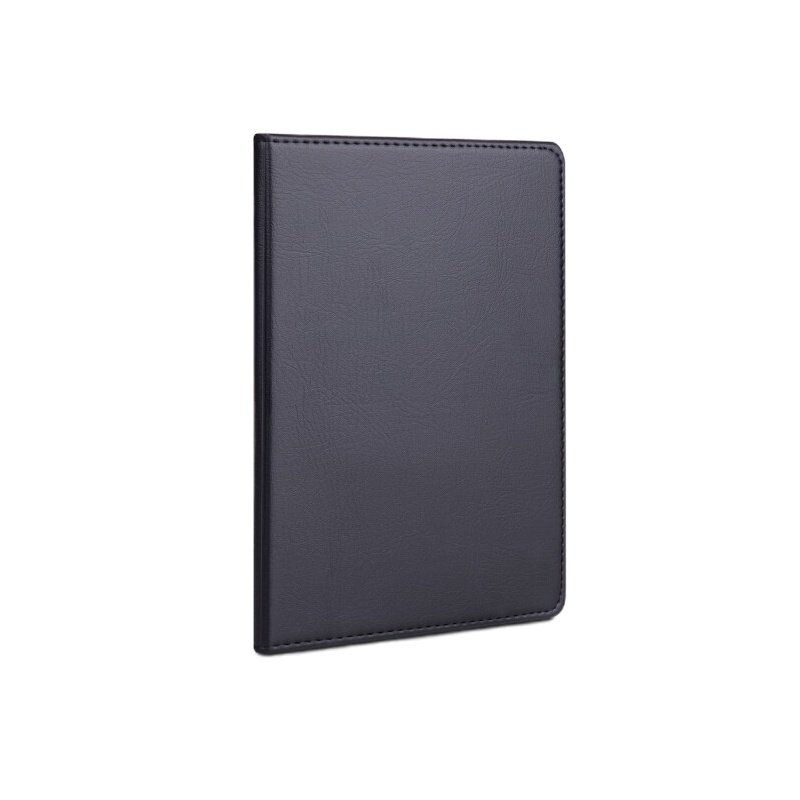 得力(deli)16K80张大号商务经典皮面本办公用品 会议记事本笔记本子文具 黑7900