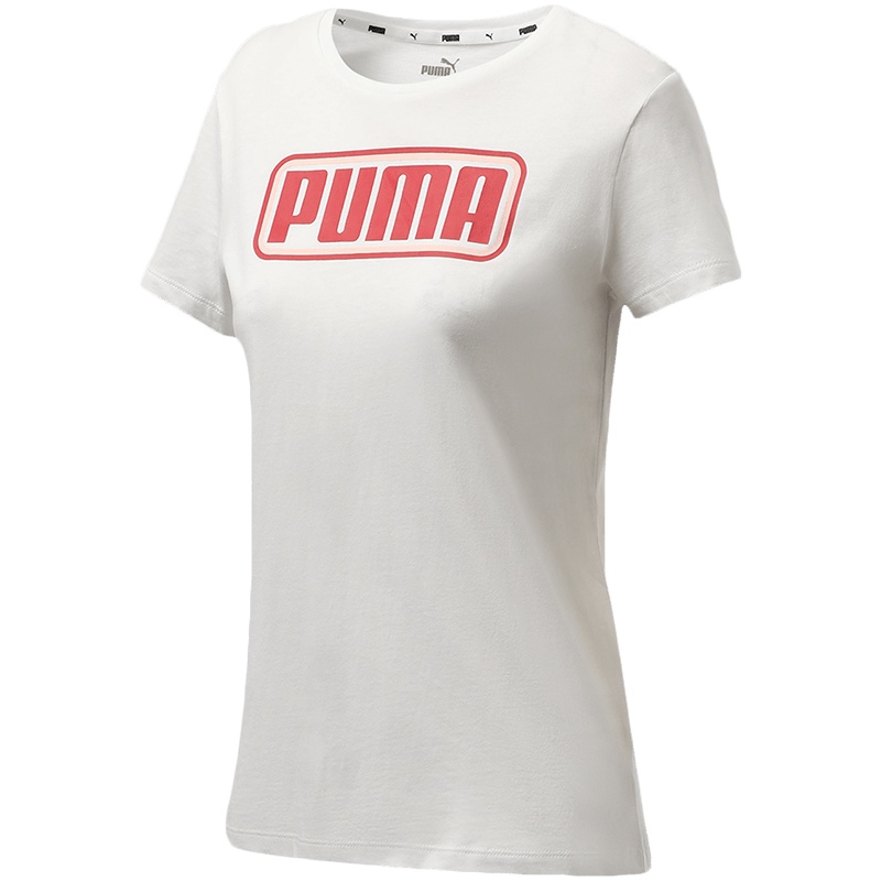 PUMA彪马女装夏季圆领棉运动服休闲短袖T恤845871