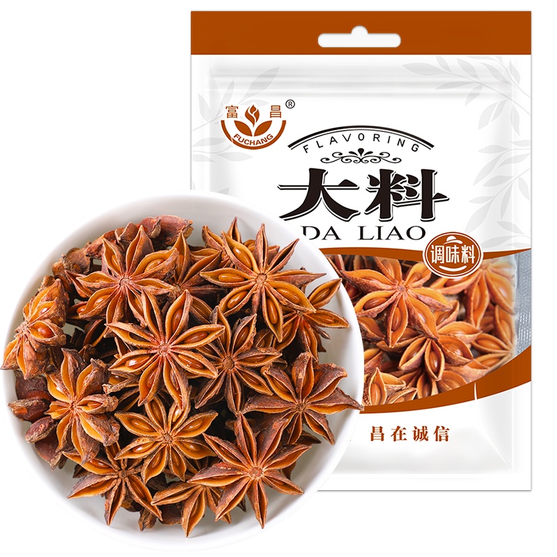 富昌 大料50g*2 八角大茴 厨房调味 火锅调料 香辛料 佐料炖肉料