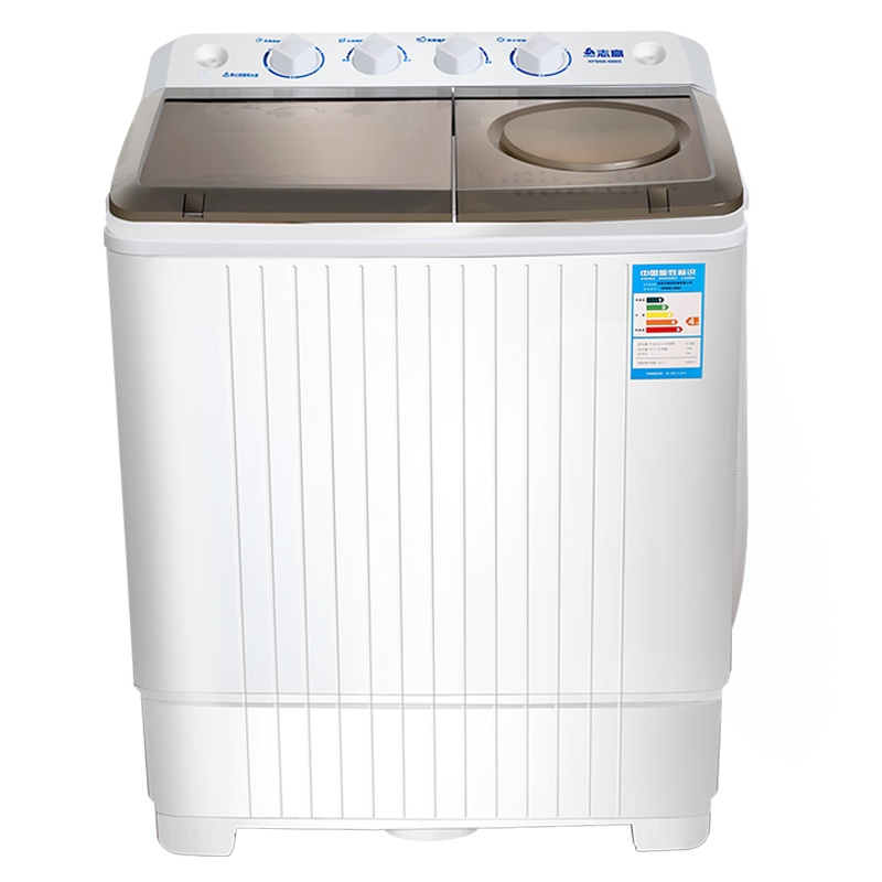 志高(CHIGO)XPB68-688S 6.8公斤双桶洗鞋机+强力甩干+蓝光(茶色)家用小型洗鞋神器懒人神器刷鞋机