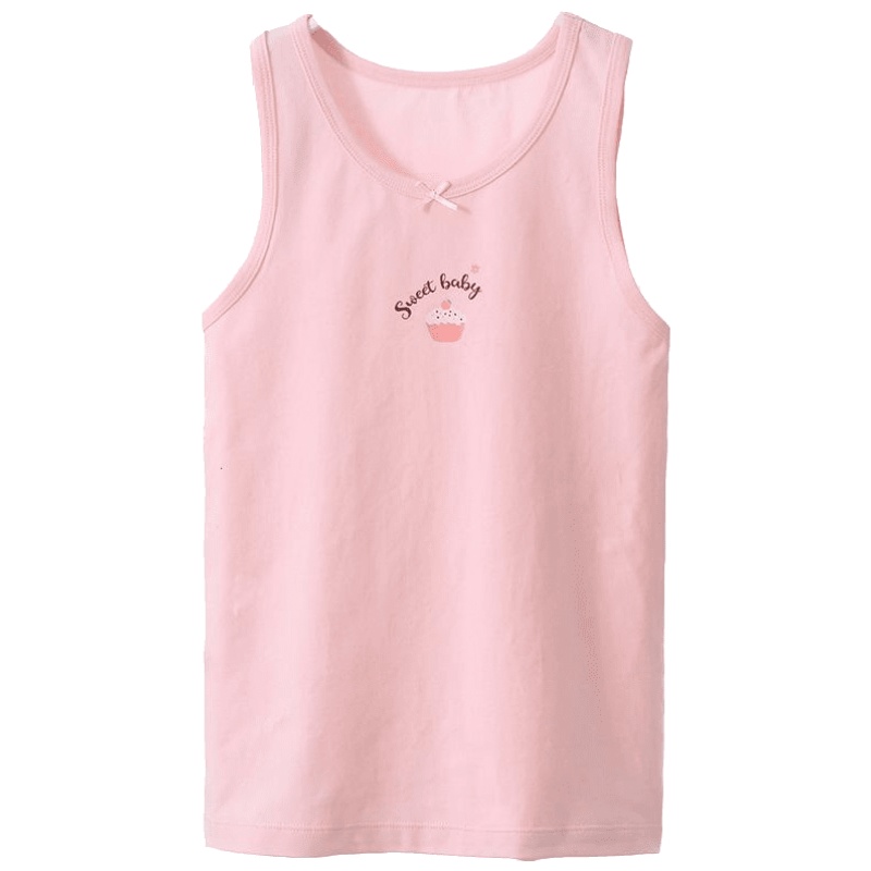 KIDS MAM&DAD[三件盒装]儿童背心莱卡棉三件盒装女童背心夏款打底衫 女宝宝无袖背心