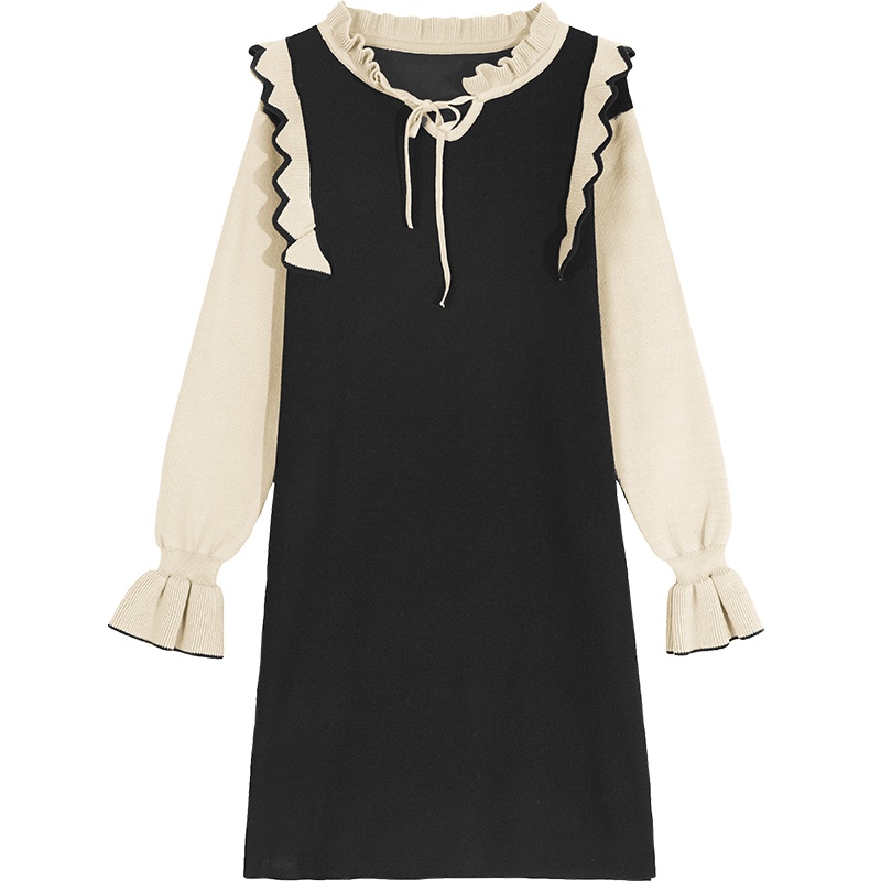 妖精的口袋山本风超仙初恋连衣裙2020春新款女a字针织裙子