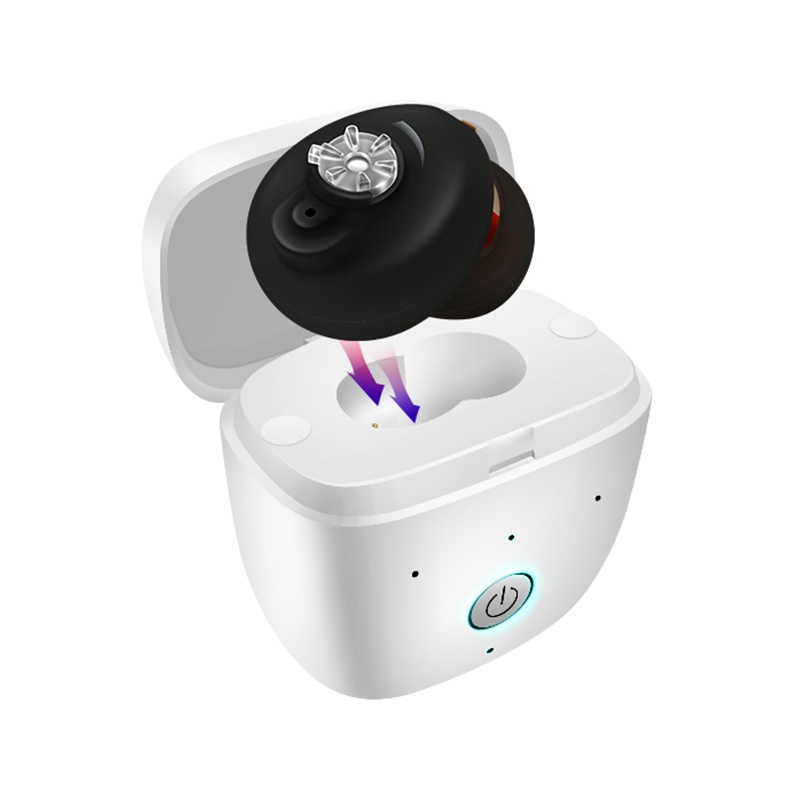 沐光助听器VHP-611老人耳聋耳背专用无线充电隐形年轻人耳内式单机