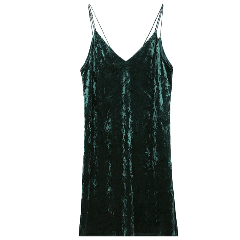 上新拉夏贝尔candie's冬季新款韩版修身显瘦直筒吊带连衣裙女30084208