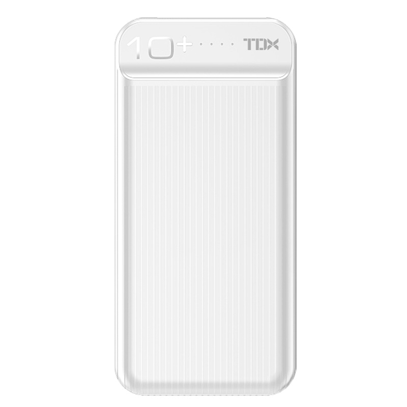 铁达信充电宝X-100SE白色迷你版手机便携小巧大容量10000毫安通用移动电源适用小米苹果oppo华为vivo手机