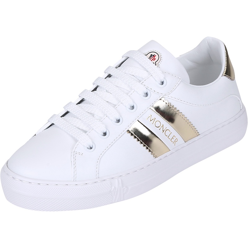 盟可睐/蒙口 MONCLER 女士皮革ARIEL系带休闲运动鞋板鞋小白鞋4M70400 02SYQ