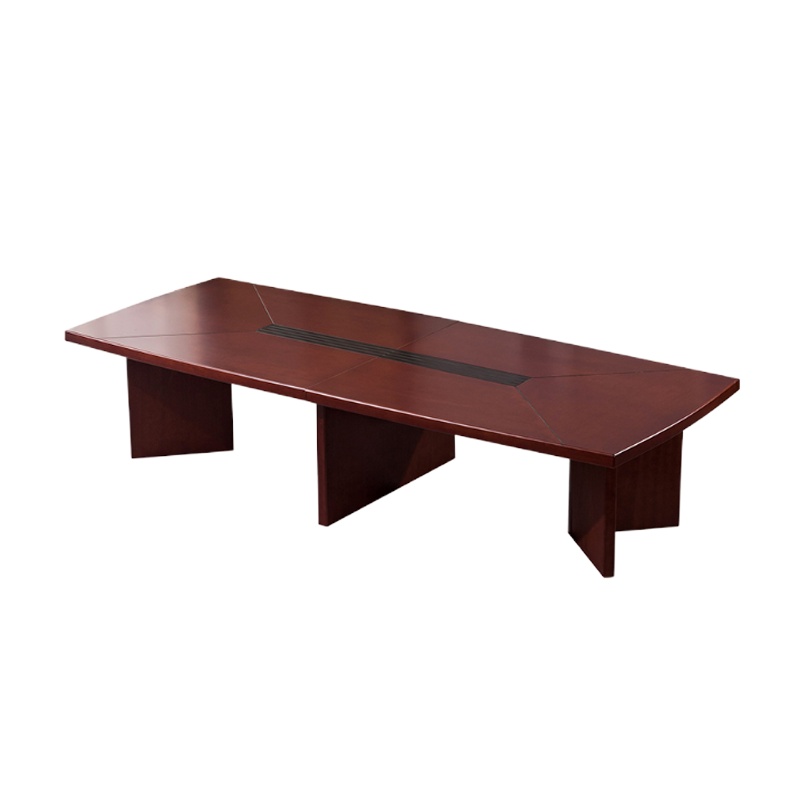 办公家具 会议室大型实木贴皮会议桌长桌板式会议桌 长3米*宽1.4米会议桌