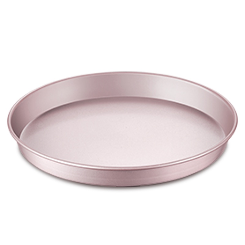 学厨 8寸披萨盘烤盘模具 金色圆形家用piazz盘 直径21.9cm*高2.6cm 不粘涂层 烤箱烘焙模具 WK9171