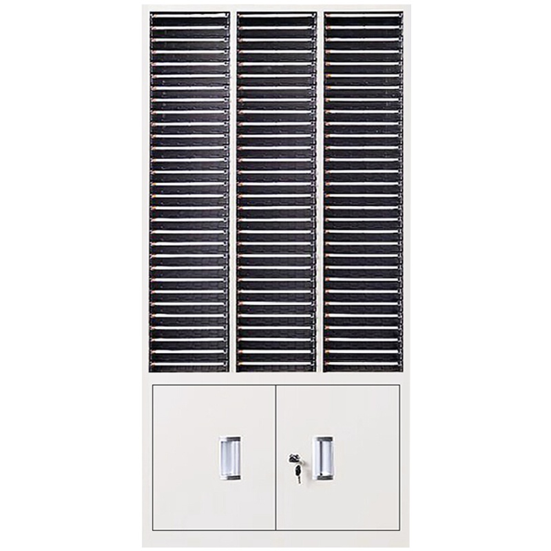 三圣 办公家具A4文件柜整理柜90抽办公柜文件柜收纳柜档案柜票据柜铁皮柜 90抽下档无门