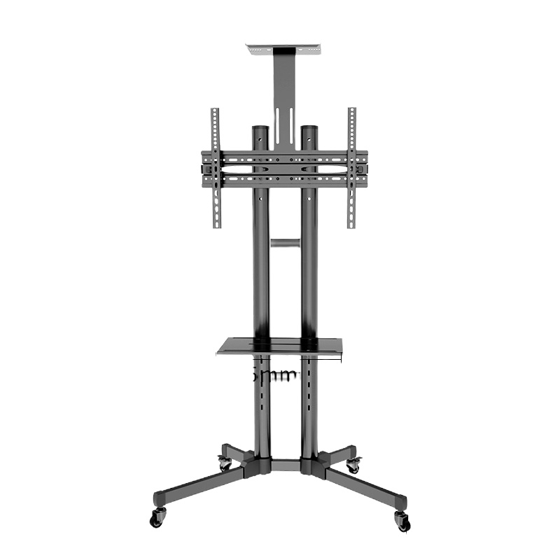 液晶显示器可移动电视机支架落地式挂架小米32/55/65寸 加高版32-70英寸加上下拖盘高2.2米加厚
