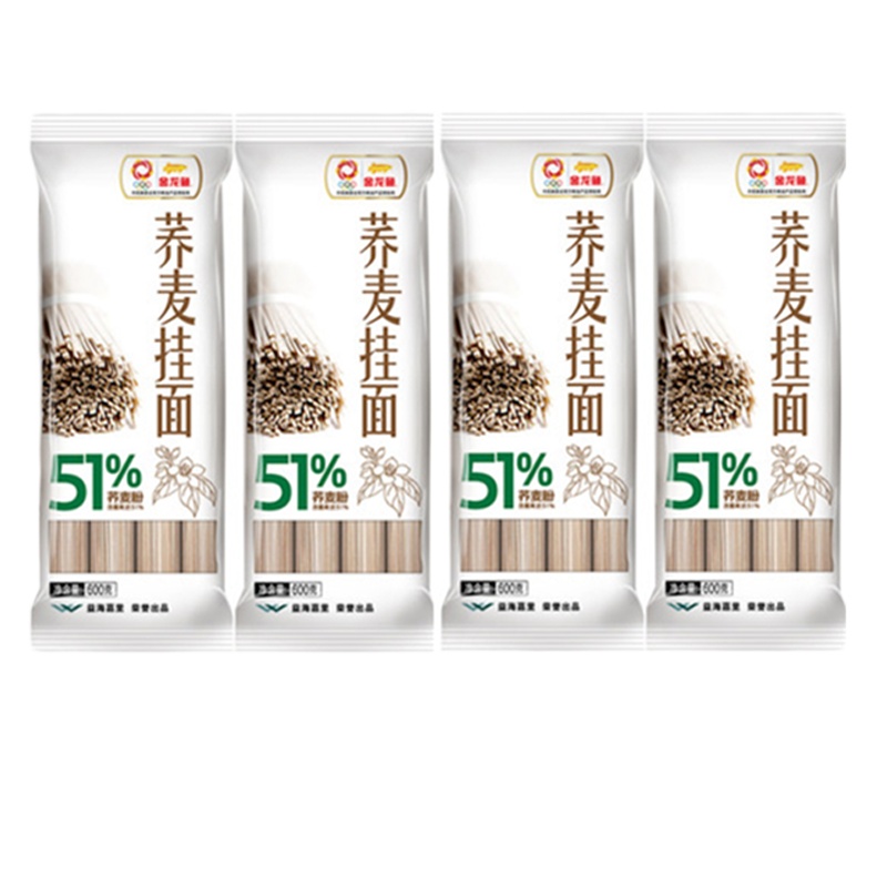 金龙鱼 51优荞麦挂面600g*4袋 新老包装随机发货