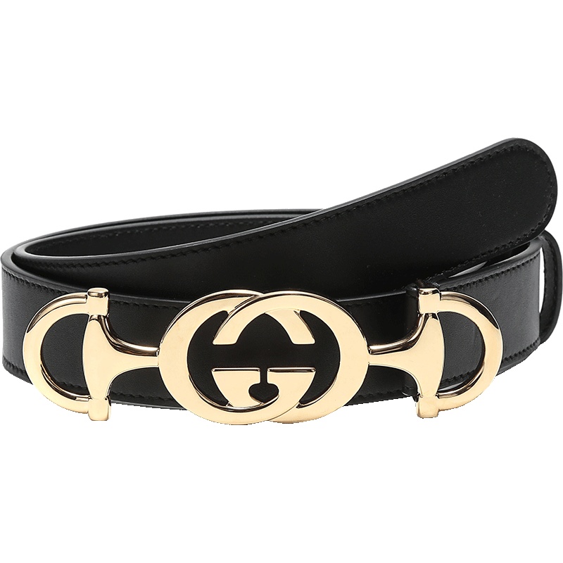 GUCCI 古驰 女士皮革板扣式皮带腰带 550122 AP00G
