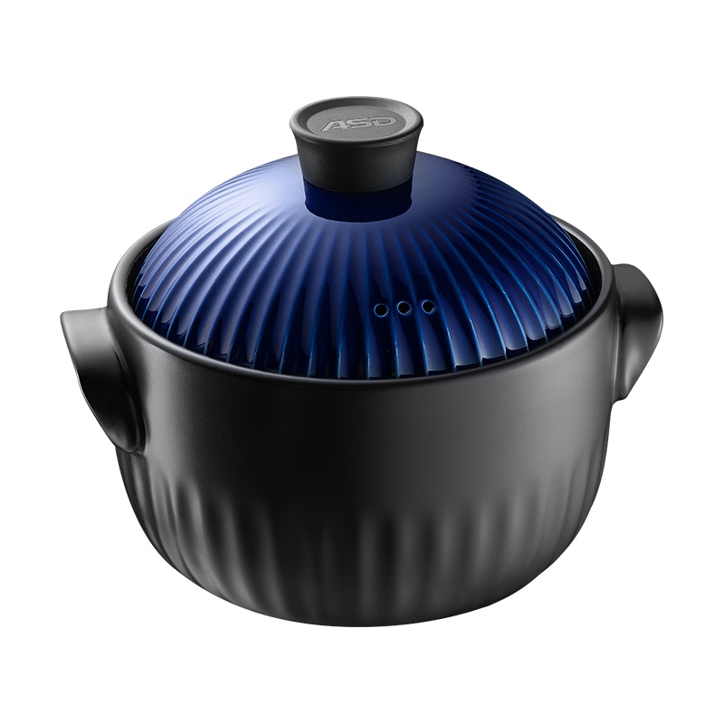 爱仕达砂锅煲汤家用古烧陶瓷煲燃气炖锅双盖聚能汤煲耐高温焖肉罐1.5L 大容量 RXC15M1Q