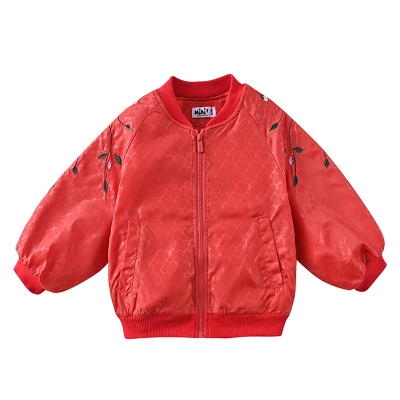 铅笔俱乐部童装2019秋冬新款女童防风外套小女孩拉链上衣儿童外套