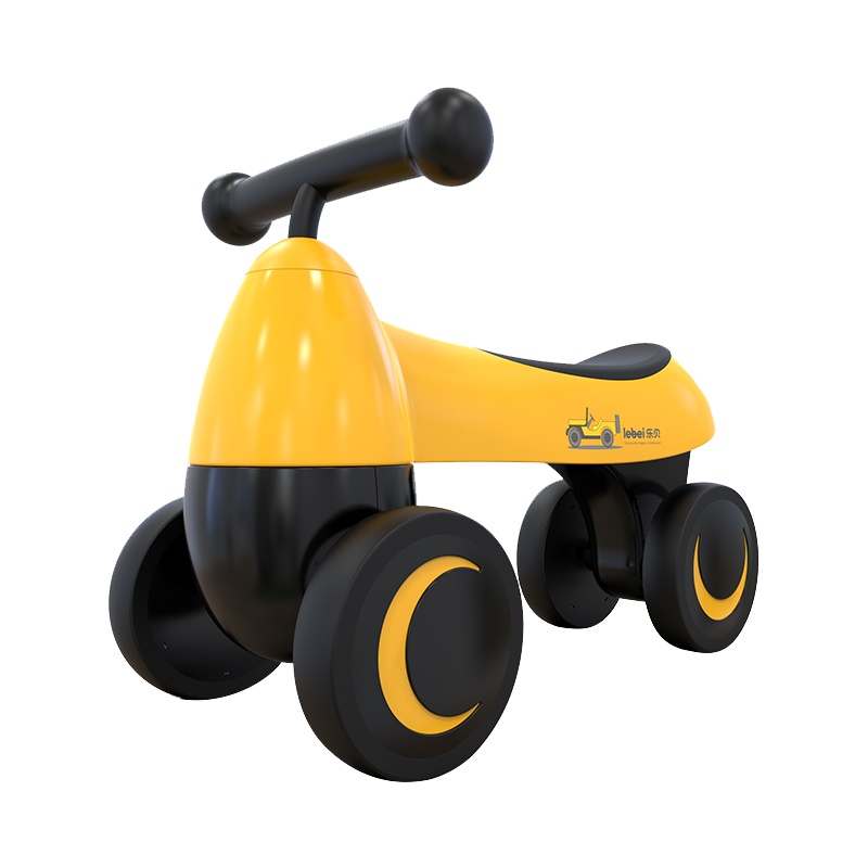 乐贝儿童平衡车儿童滑滑车滑步车1-3岁宝宝扭扭车四轮玩具宝宝滑步学步车滑行车无脚踏溜溜车