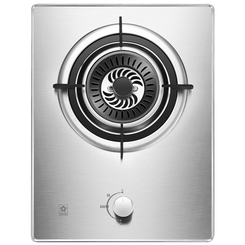 樱花(SAKURA )JZT/Y-GAZ01不锈钢面板燃气单灶具煤气灶台嵌两用4.0KW高效直火灶 一级能效(液化气)