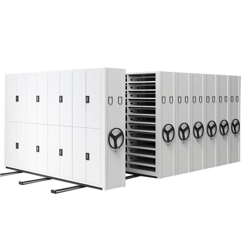 东升顺移动密集架档案柜手摇轨道钢制智能电动密集柜资料文件柜