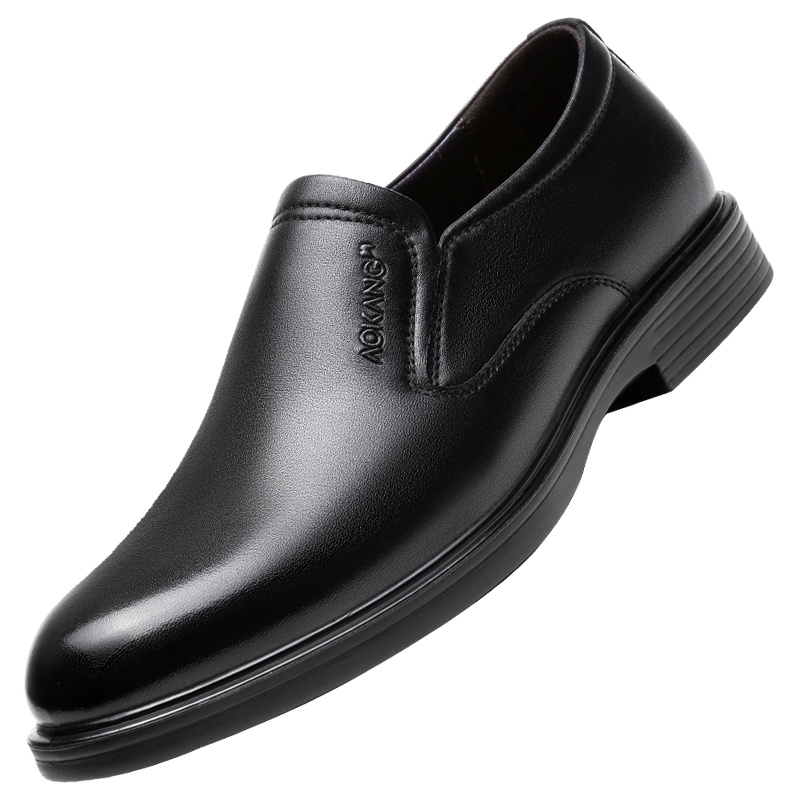 奥康男鞋商务休闲皮鞋男春秋季英伦低帮休闲皮鞋男单鞋