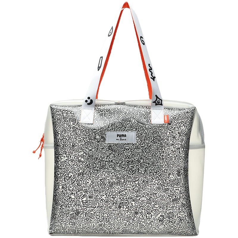 PUMA黑标SELECT女包新款MR DOODLE联名款运动休闲手提包077438