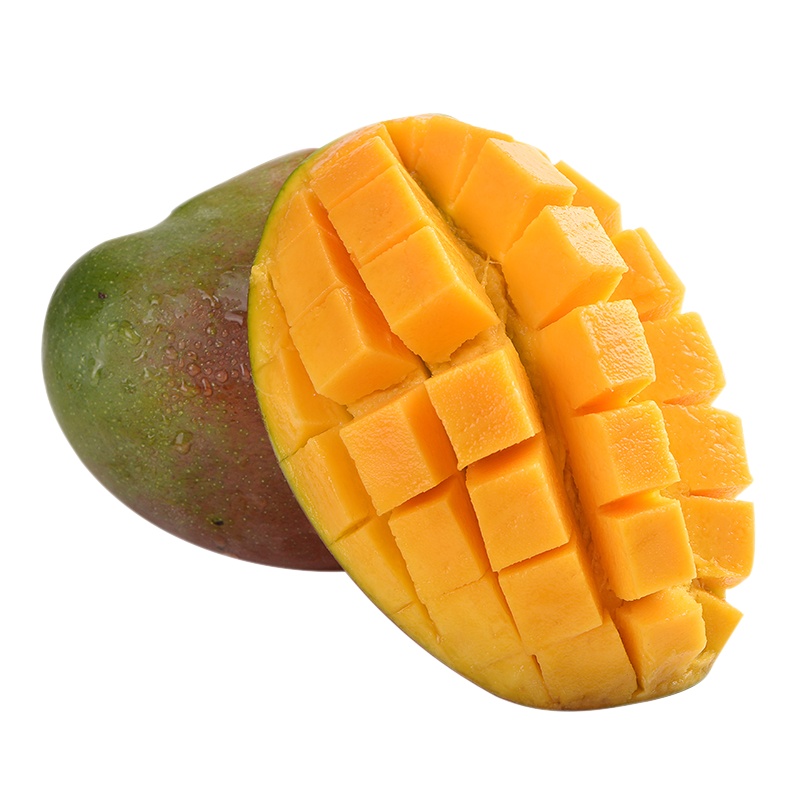 鲜贝达生鲜 四川攀枝花凯特芒果 新鲜当季青皮大芒果特级大果净重3斤(4-5个） 现摘现发