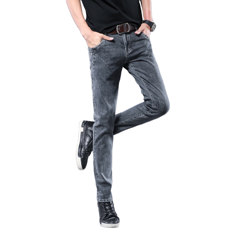 茜靓CHYLLIRN2020长裤子男士牛仔裤男潮流宽松秋冬款休闲修身直筒冬季