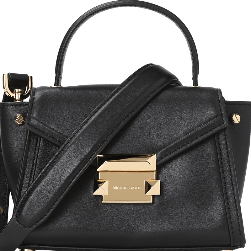 MICHAEL KORS 迈克高仕 女包 Whitney 口盖包迷你 锁扣光面皮