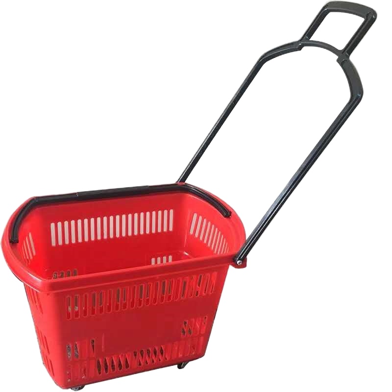 企购优品购物篮大号红色