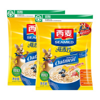 西麦(SEAMILD) 纯燕麦片1000g*2袋装 共2000g即食免煮 无添加蔗糖 澳洲麦源膳食纤维营养谷物早餐饱腹代