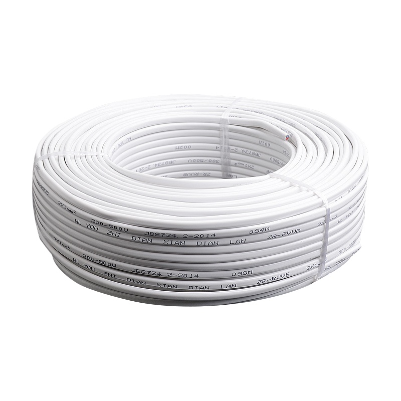 新光日月聚氯乙烯绝缘软电线电缆(白)RVV 2×4mm²/米